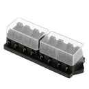 8 Way Circuit Auto Car Boat Trailer Blade Fuse Box Block Holder EAH NDG