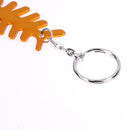 Fishbone Shaped Aluminium Alloy Bottle Opener Anodized Keychains A