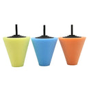 3Pcs Cone Shaped Sponge Foam Pad Polishing Wax Polishing Pad Tool For Car C C8Y4