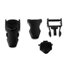 1 Pair Lightweight Black Plastic Scuba Diving Snorkeling Fin Strap Buckles