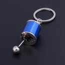 Balck 6-Speed Gearshift Gear Shift Gearbox Bag Key Ring Keyring Keychain Ki F0C5