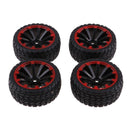 Set/4Pcs RC Car Tires Tyres &Wheel Rim for 1/10 HSP HPI Redcat  Parts