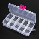 3pcs 10 Grid Electronic Component Parts Kits Plastic Storage Box Case G6P2