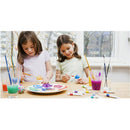 3pcs White Sponge Brush Foam Painting Roller Brush Kids Craft Tool Drawing LJ