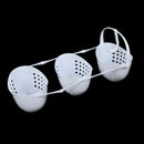 3 Tier Plastic Basket Shower Caddy Hanging Rack Tidy Shelf Organiser Storag
