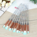 10PCS Diamond Eyeshadow Eyebrow Blending Brush Set Eye Make-up Brushes FTBX