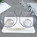 Cat Elevated Bowls Raised Feeder For Small Animals Cats Hamster Double Bowls