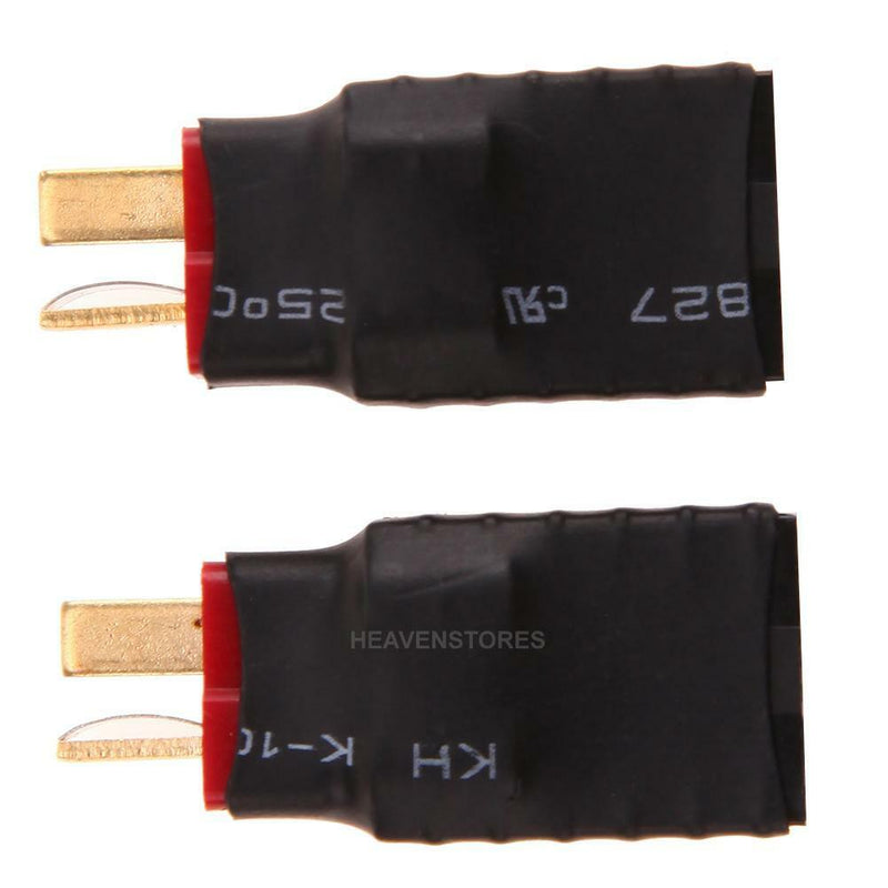 2pcs Wireless Female for Traxxas to T-Plug Deans Style Connector Adapter hv2n