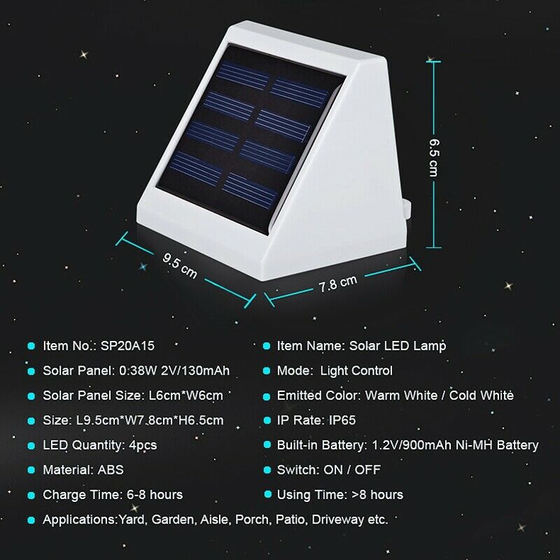 Led Garden Solar Light Outdoor Ip65 Led Solar Lamp Light Control Solar Powe