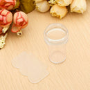 2Pcs Image Tool Nail Art Clear Jelly Plate Scraper Transparent Stamper Manicure