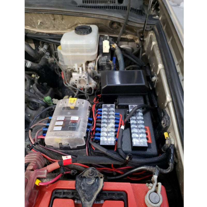 5x Block/Strip 6Position 25A Wire Barrier Dual Row Screw Terminal Panel