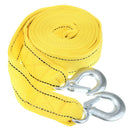 4M Tow Rope Heavy Duty 5 Ton Car Towing Pull Rope Strap Hook Trailer Belt Yellow