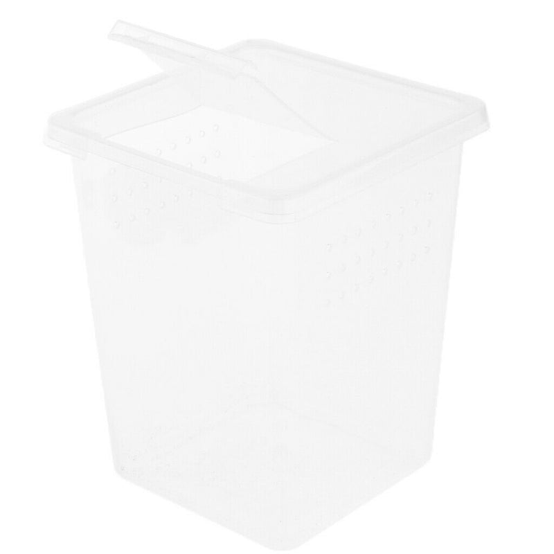 10x Clear Plastic Insect Lizard Habitat Feeding Box Container 3x3x4 inch