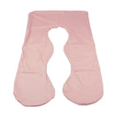 Pregnancy Pillow Case Replace Cover Fits 46"x26" U Shape Body Pillow Pink