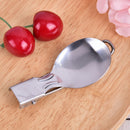 Portable Stainless Steel Camping Folding Tableware Spoon Outdoor Flatwa_