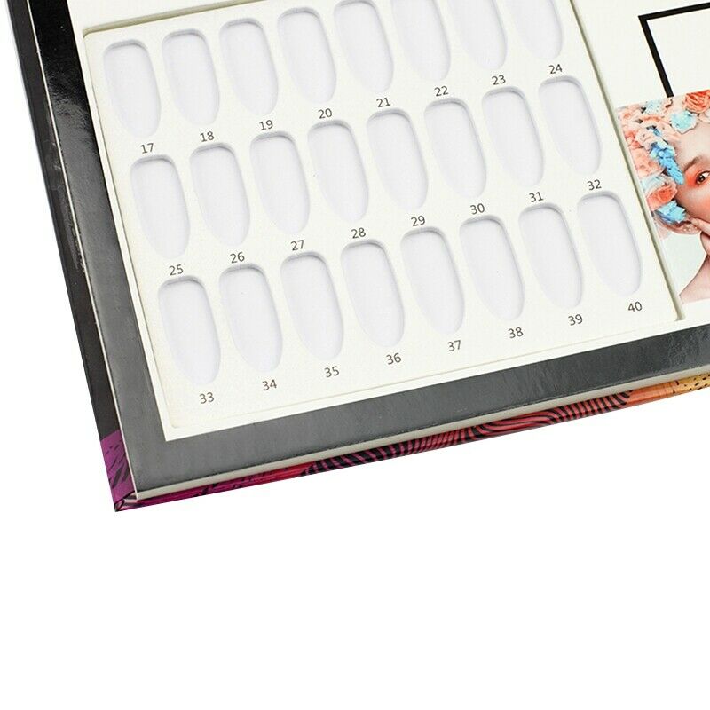 Nail Art Display Color Show Book Chart 80 Colors Uv Gel Polish Tips Display M6P4