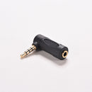 New Male to Female Stereo Audio Jack Converter 90Â°Pole Right Angle 3.5mm ME