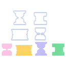 4pcs DIY Metal Embroidery Stencil Scrapbook Craft Cutting Die