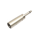 10PCS XLR Male to 6.35mm 1/4 Inch Male Mono Plug-In Audio MIC Adapter Socket