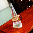 2Pcs Acrylic Ring Finger Jewelry Holder Showcase Display Stands Transparent Cone