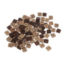 100 Pieces Square Shape Wooden Coconut Shell Buttons 2 Holes for DIY Sewing