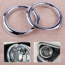 2x ABS Chrome Front Fog Light Lamp Cover Trim fit for MITSUBISHI Outlander 2017