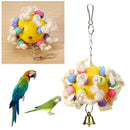 Wooden Parrot Birds Toys Plaything Colorful Pet Bird Accessories(2)