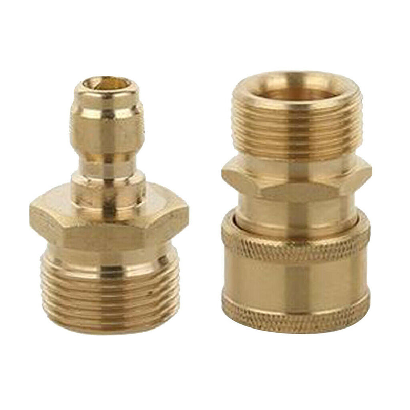 2 Pieces Quick Connect Fitting Pressure Washer Adapter Set