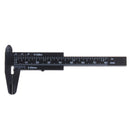 Mini sliding vernier caliper plastic measure ruler gauge double scale 80mm  BX