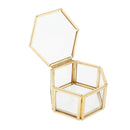 Glass Make-up Jewelry Storage Box For Trinket Perfumes Brooches Pins Women
