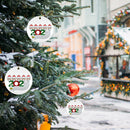 DIY Name Blessing Christmas Tree Hanging Pendant PVC Festival Ornament (D)