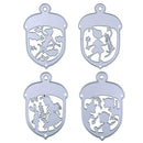 4pcs DIY Bookmark Cutting Dies Stencils Scrapbook Embossing Album Card Gift