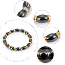 Unisex Magnetic Bracelet Beads Hematite Stone for Therapy Health Care Hemat T4O8