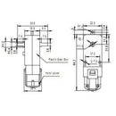 2pcs DC3V-6V 1:48 200RPM Gear Motor TT Motor Double Shaft For Car Robot Gearbox