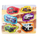 Wooden Puzzles Jigsaw Toys for Children Vehicles Cognition Learning