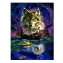 Moonlight Wolf 5D Diamond DIY Painting Kit Home Decor Craft 30 X 40cm