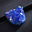 Natural Blue Cluster Crystal Gem Stone Healing Mineral Specimen Reiki 1Pc