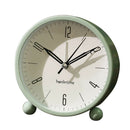 Silent Alarm Clock Kids Students Bedroom Bedsides Analogue Alarm Clock Green
