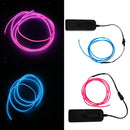 Luminescent Neon LED Lights Glow EL Wire String Strip 2