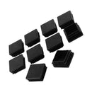 Made of plastic, for square cover End caps HOSE TUBE - 40 mm x 40 mm, 10 pi