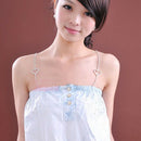 Heart Rhinestone Bra Straps 1 Pair