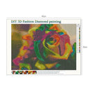 5D DIY Full Drill Diamond Painting Gorgeous Flower Cross Stitch Embroidery