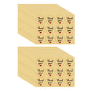 600Pcs Handmade Thank You Stickers Round Kraft Paper Labels DIY Birthday Decor