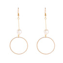 Trendy Simple Dangle Round Drop Earrings for Party Girls Jewelry For Women  L2O2