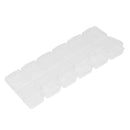 12-Slot Portable Clear Plastic Organiser Nail Art Rhinestone Jewelry Diamonds