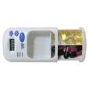 2 Grids LCD Pill Box Small Digital Electric Alarm Splitters Medicine Reminder