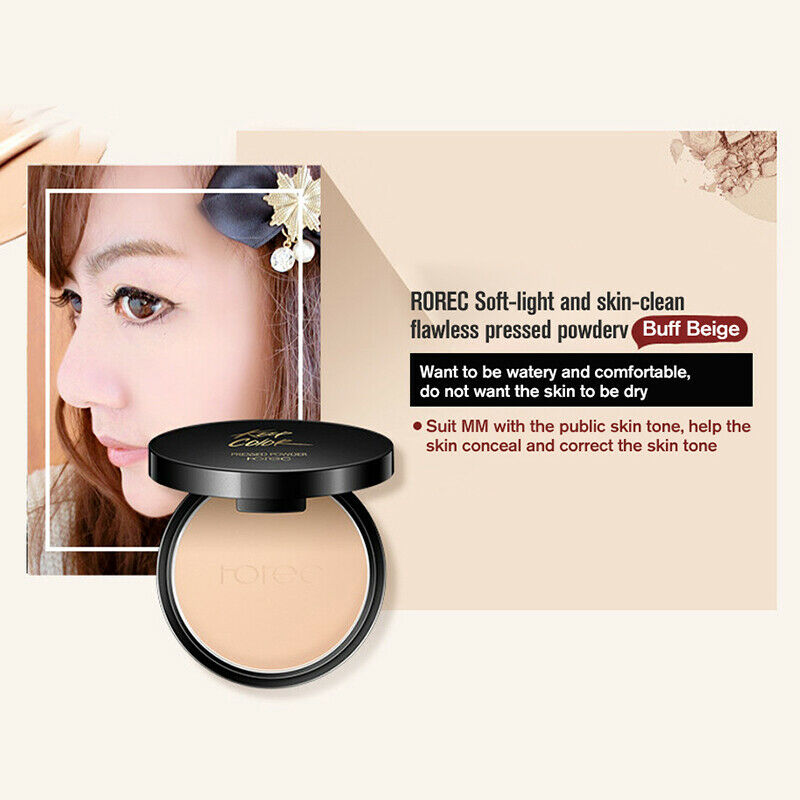 Rorec Mineral Pressed Face Powder Concealer Base Makeup Performance Wear Po F5Z3