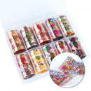 10 Rolls Christmas Nail Stickers Snowflakes Snowmen Xmas Tree Nail Art Decals