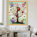 5D DIY Full Drill Diamond Painting Tree Bird Cross Stitch Embroidery Craft