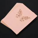 50pcs Butterfly Paper Place Card Holder Name Cards Table Number for Wedding N4O4
